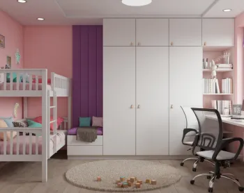 Интерьер детской c рабочим местом  смотреть на Basicdecor