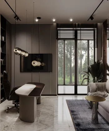 Интерьер с жалюзи  смотреть на Basicdecor