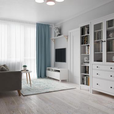Интерьер гостиной в скандинавском стиле смотреть на Basicdecor