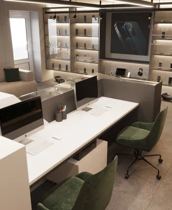 Интерьер с ресепшном  смотреть на Basicdecor