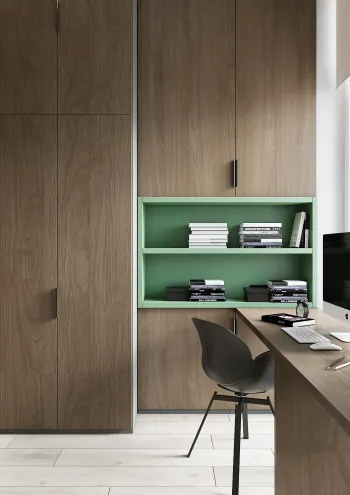 Интерьер c рабочим местом в современном стиле смотреть на Basicdecor