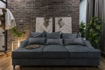 Интерьер гостиной с каретной стяжкой  смотреть на Basicdecor