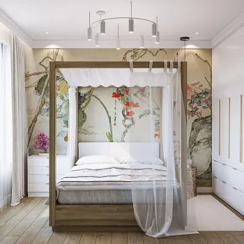 Интерьер спальни в японском смотреть на Basicdecor