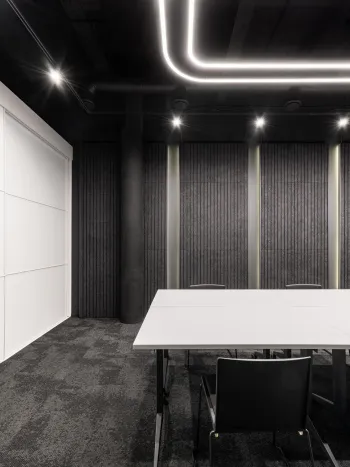 Интерьер офиса c подсветкой  смотреть на Basicdecor