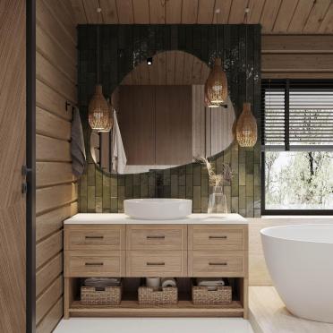 Интерьер ванной  смотреть на Basicdecor