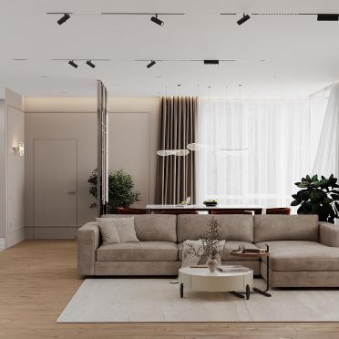 Интерьер гостиной в современном стиле смотреть на Basicdecor