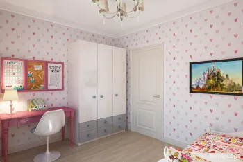 Интерьер детской с для девочки в классическом стиле смотреть на Basicdecor