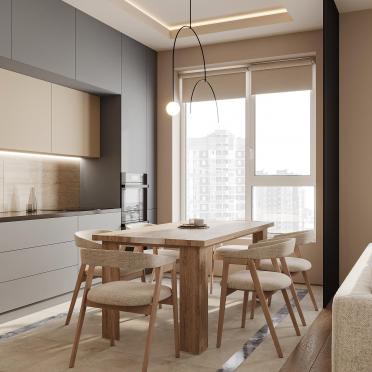 Интерьер гостиной cветильниками над столом  смотреть на Basicdecor