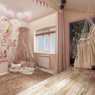 Интерьер детской с для девочки в шебби-шике смотреть на Basicdecor