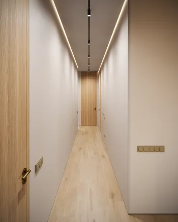 Интерьер cветовыми линиями  смотреть на Basicdecor