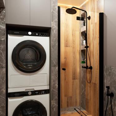 Интерьер ванной с постирочной  смотреть на Basicdecor