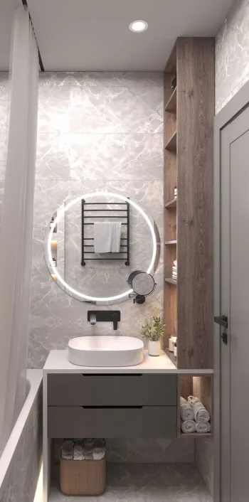 Интерьер ванной  смотреть на Basicdecor