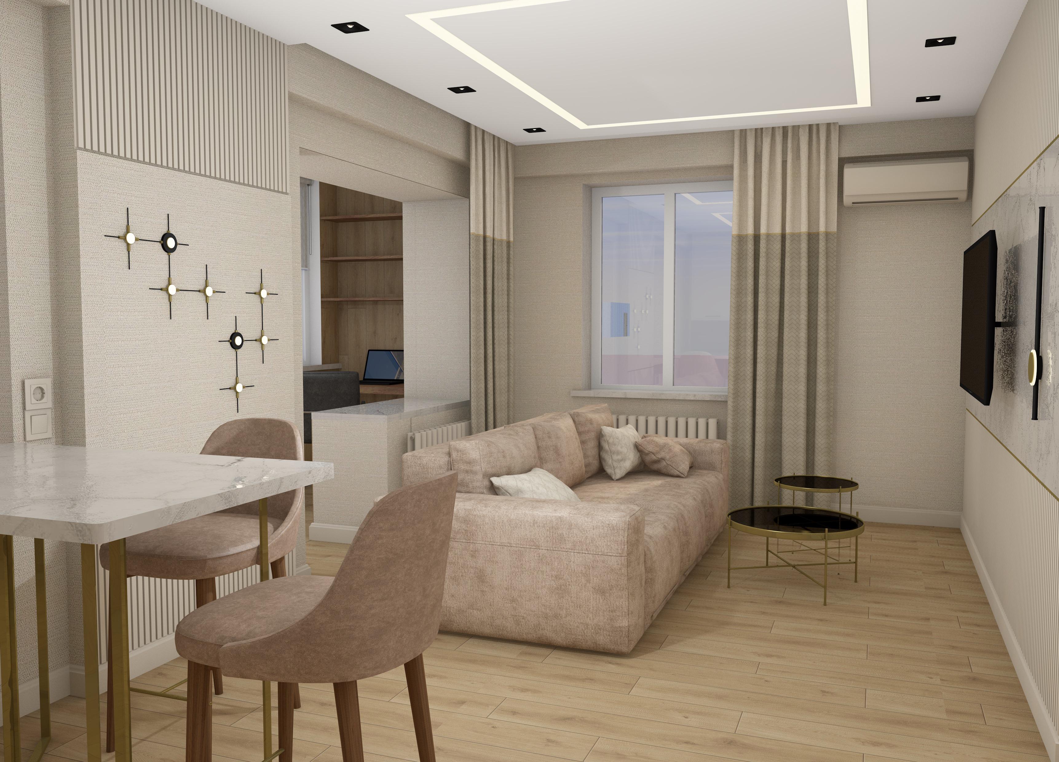 Интерьер гостиной с рейками с подсветкой, подсветкой настенной, подсветкой светодиодной и с подсветкой