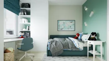 Интерьер детской с для мальчика в современном стиле смотреть на Basicdecor