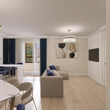 Интерьер гостиной c подсветкой  смотреть на Basicdecor