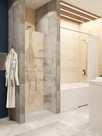 Интерьер ванной в современном стиле смотреть на Basicdecor
