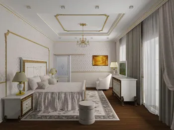 Интерьер спальни в классическом стиле и барокко смотреть на Basicdecor