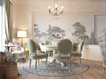 Интерьер столовой в английском и винтажном смотреть на Basicdecor