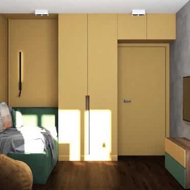 Интерьер детской с нишей с подсветкой  смотреть на Basicdecor