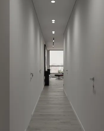 Интерьер cветовыми линиями и с подсветкой  смотреть на Basicdecor
