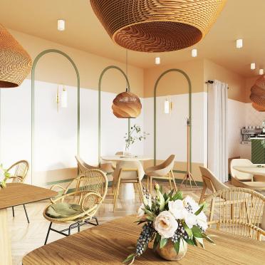 Интерьер кафе и ресторана  смотреть на Basicdecor