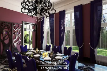 Интерьер столовой с окном  смотреть на Basicdecor