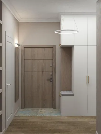 Интерьер прихожей с проходной  смотреть на Basicdecor