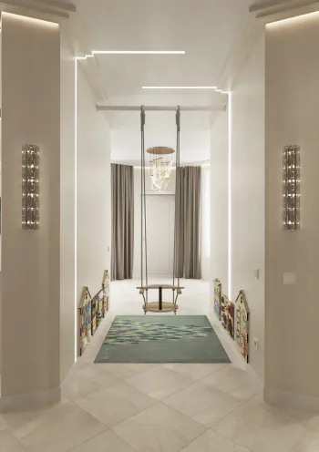 Интерьер c подсветкой в классическом стиле смотреть на Basicdecor