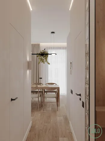 Интерьер коридора с проходной  смотреть на Basicdecor