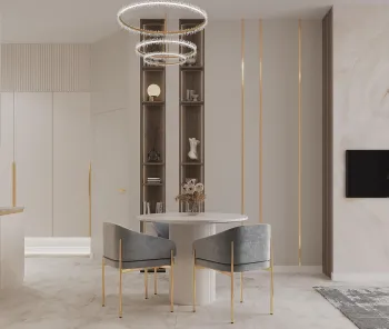 Интерьер кухни с аркой  смотреть на Basicdecor