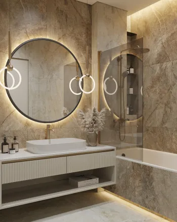 Интерьер ванной  смотреть на Basicdecor