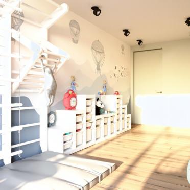 Интерьер с для мальчика и хранением игрушек  смотреть на Basicdecor