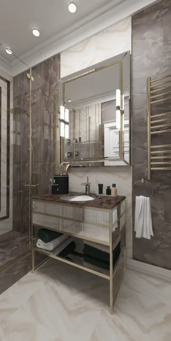 Интерьер ванной в неоклассике, винтажном и ампире смотреть на Basicdecor