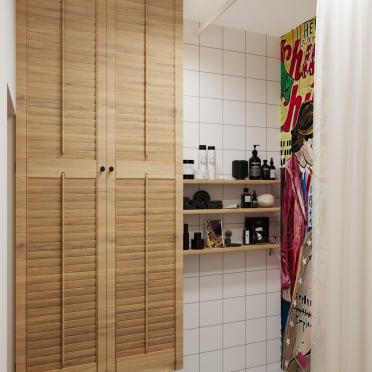 Интерьер с жалюзи и дверными жалюзи  смотреть на Basicdecor