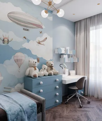 Интерьер детской с для мальчика  смотреть на Basicdecor