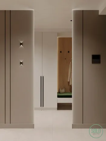 Интерьер прихожей с проходной  смотреть на Basicdecor