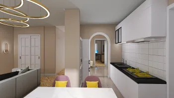 Интерьер кухни с проходной  смотреть на Basicdecor