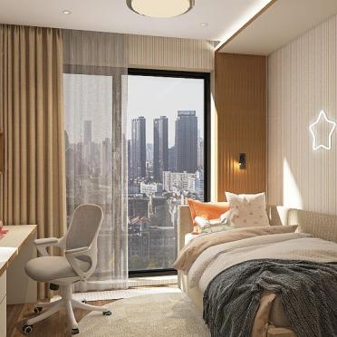 Интерьер спальни c подсветкой  смотреть на Basicdecor
