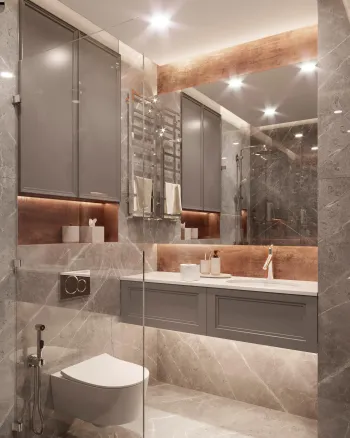 Интерьер ванной в неоклассике смотреть на Basicdecor