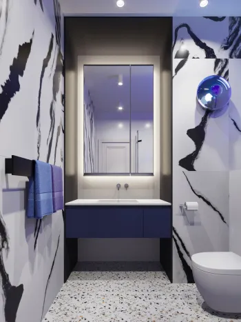 Интерьер ванной  смотреть на Basicdecor