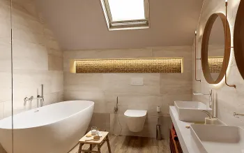 Интерьер ванной  смотреть на Basicdecor