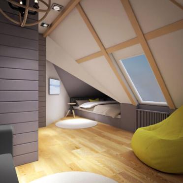 Интерьер детской с на мансарде  смотреть на Basicdecor