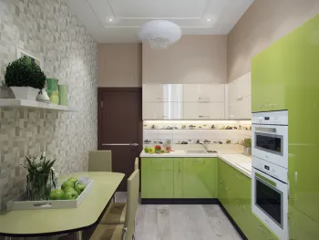 Интерьер кухни с угловой кухней в современном стиле смотреть на Basicdecor