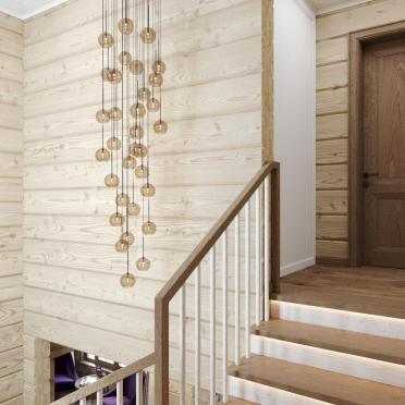 Интерьер с в деревянном доме  смотреть на Basicdecor