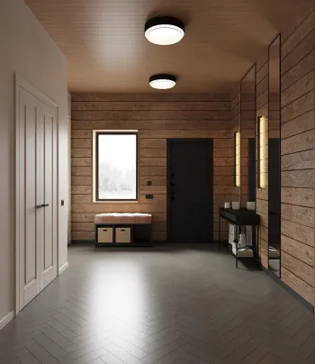 Интерьер прихожей c подсветкой  смотреть на Basicdecor