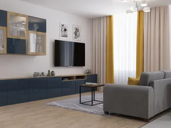 Интерьер гостиной в современном стиле смотреть на Basicdecor