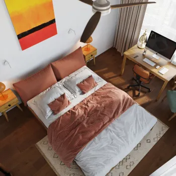 Интерьер спальни  смотреть на Basicdecor