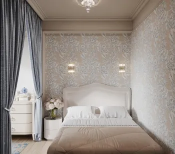 Интерьер спальни cветильниками над кроватью  смотреть на Basicdecor