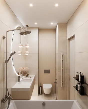 Интерьер ванной  смотреть на Basicdecor