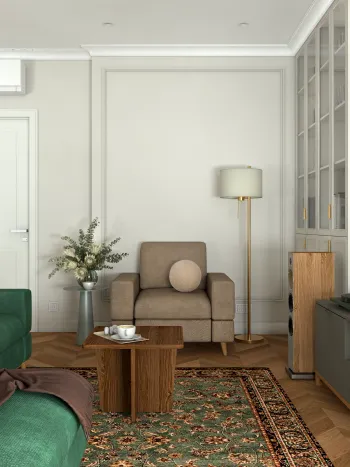 Интерьер гостиной  смотреть на Basicdecor